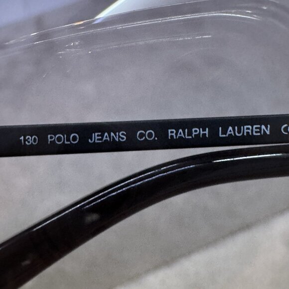 VINTAGE RALPH LAUREN POLO JEANS SIMON SUNGLASSES MADE IN ITALY 47/21 Matte Black main image 12
